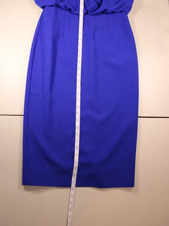 Women's Dress The Population Electric Blue Amada Sheath Sleeveless Dress - Picture 8 of 16